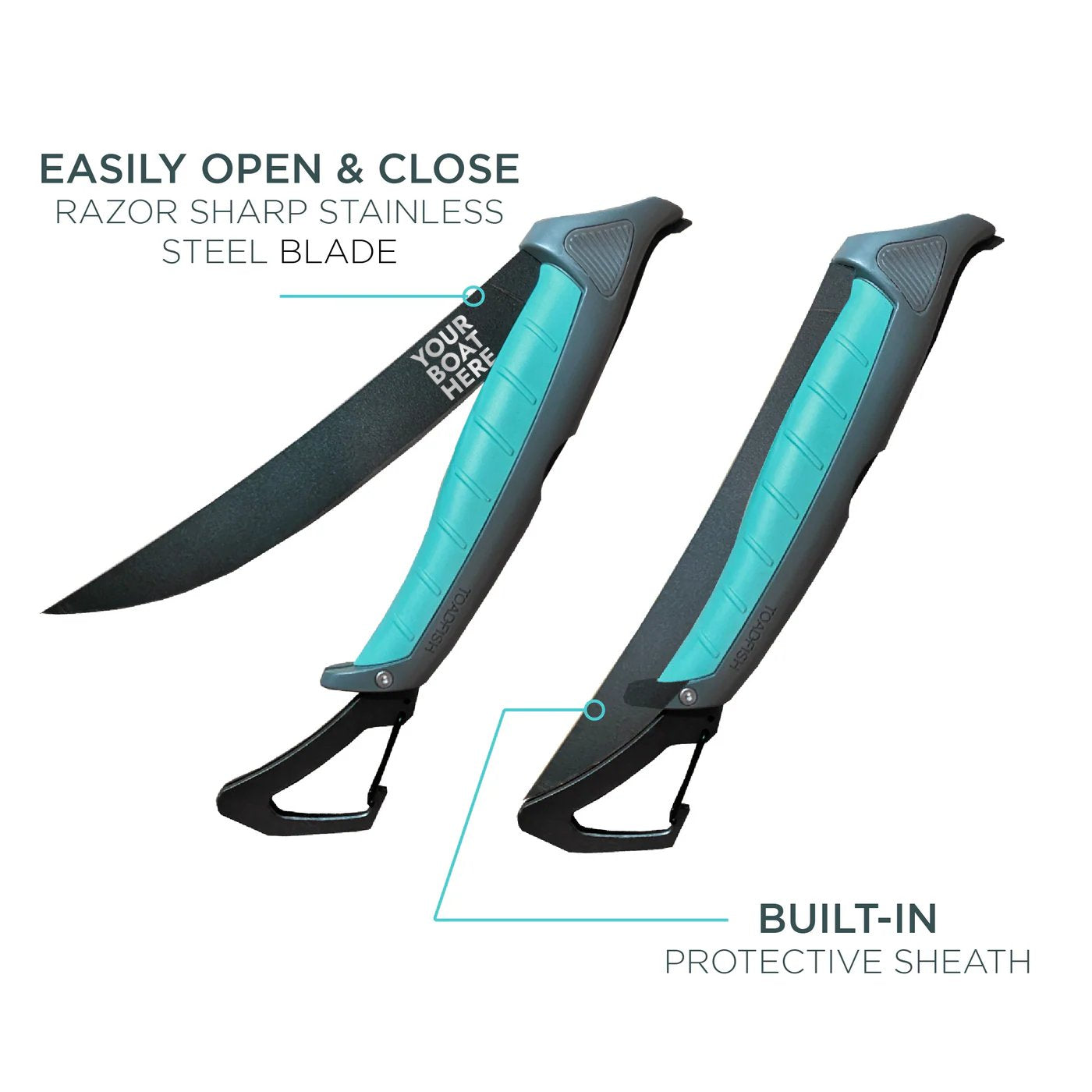 Custom Folding Fillet Knife by Toadfish