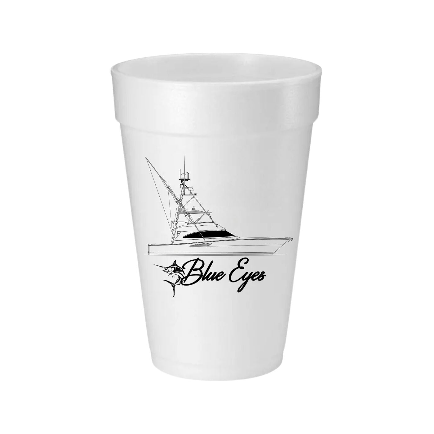 Custom Boat Styrofoam Cups
