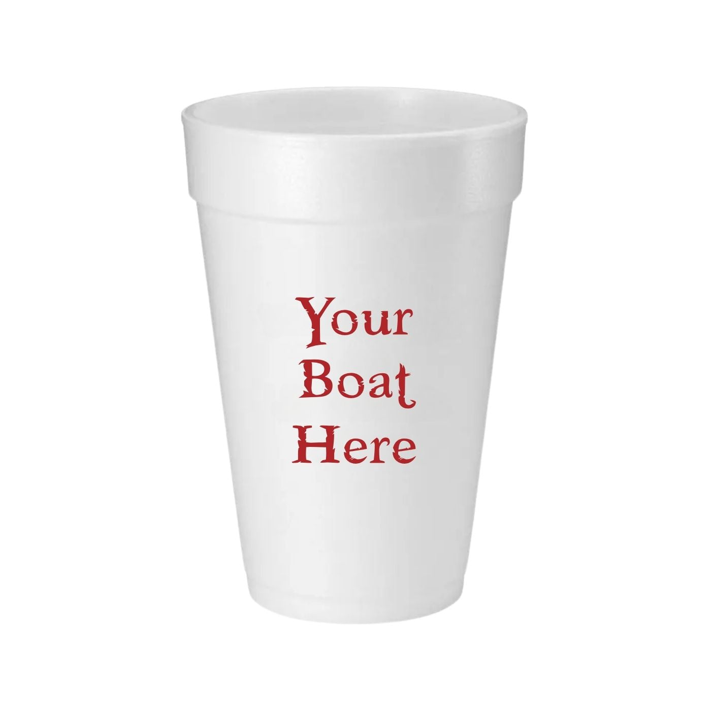 Custom Boat Styrofoam Cups