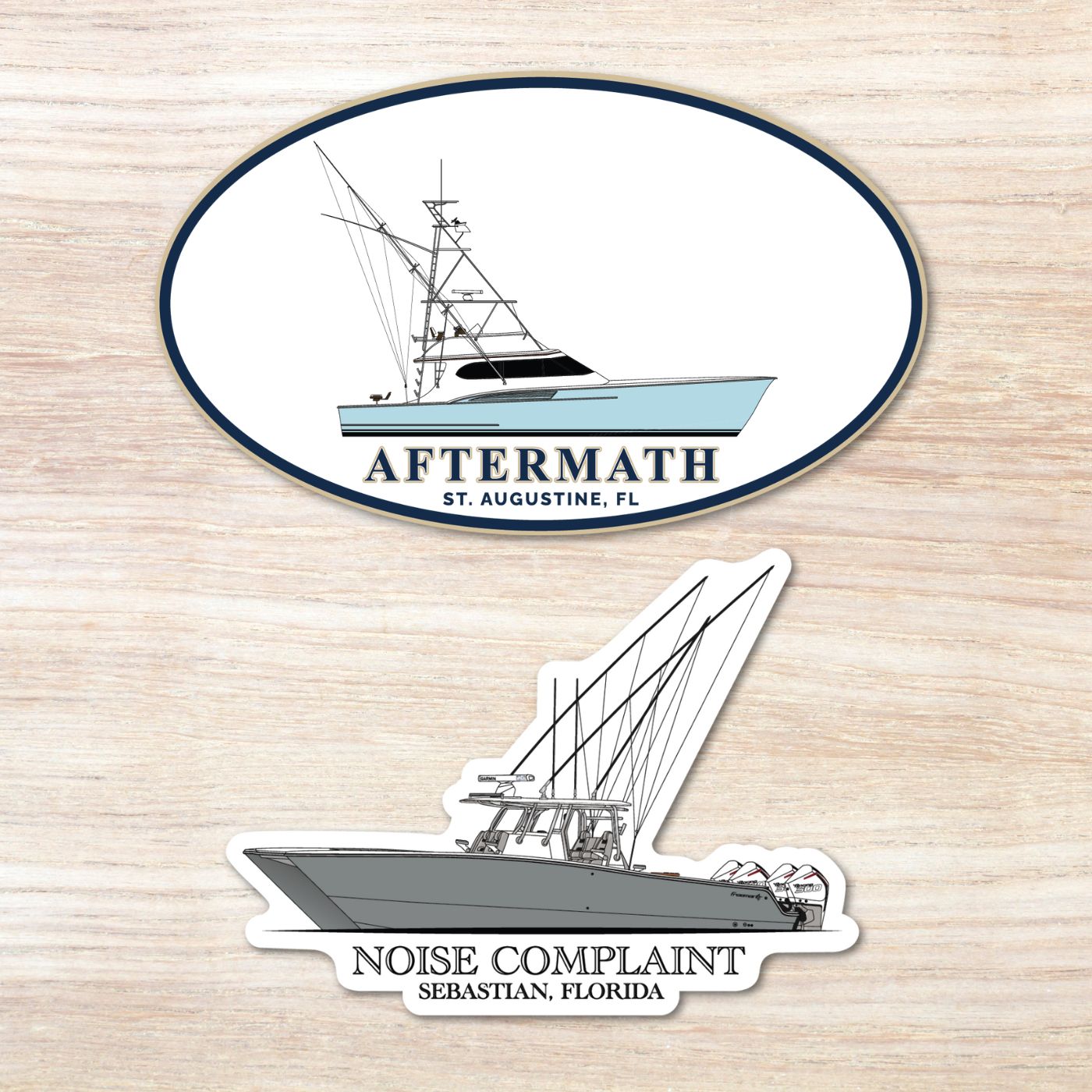 Custom Boat Stickers- Stickers from a photo of your boat