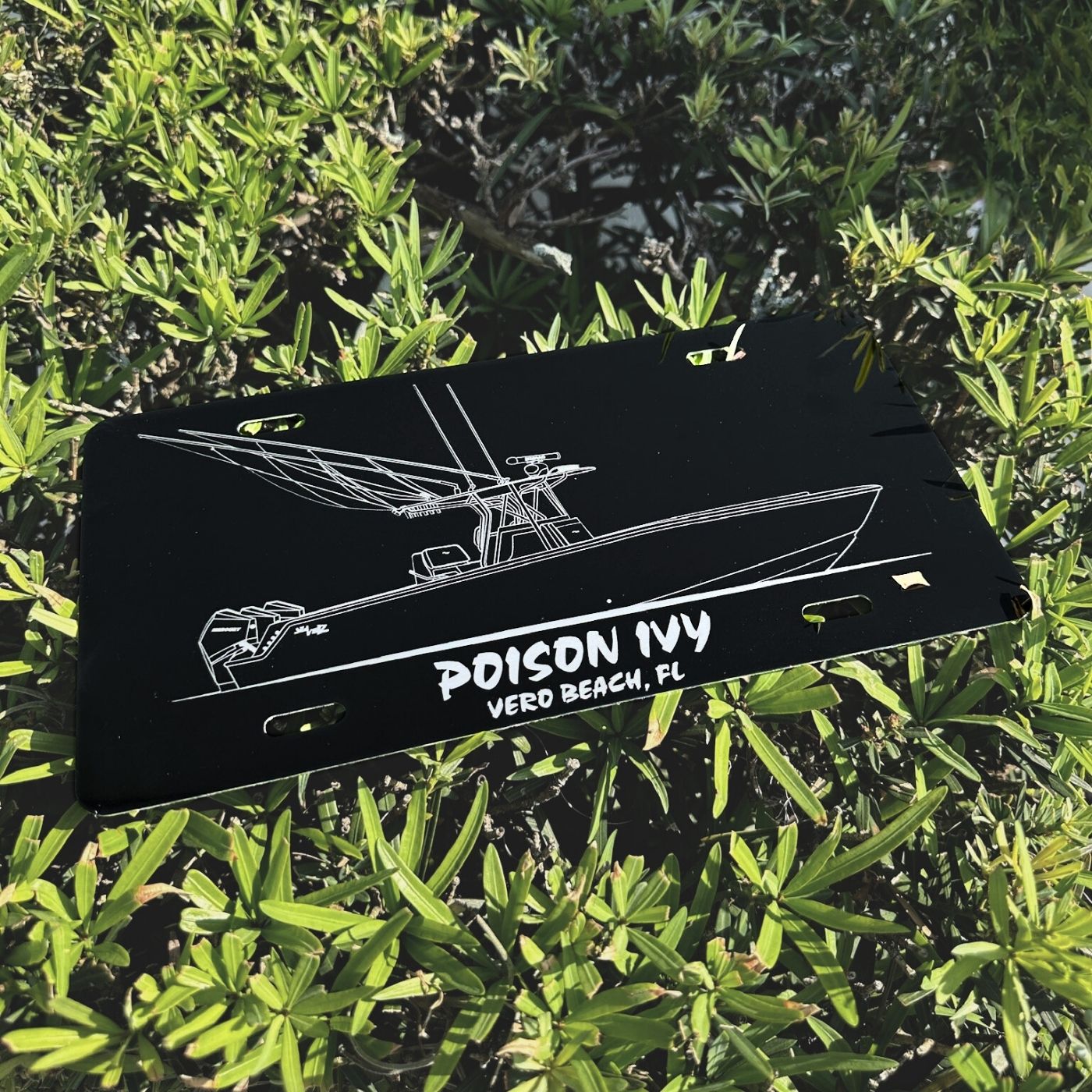 Custom Boat License Plate