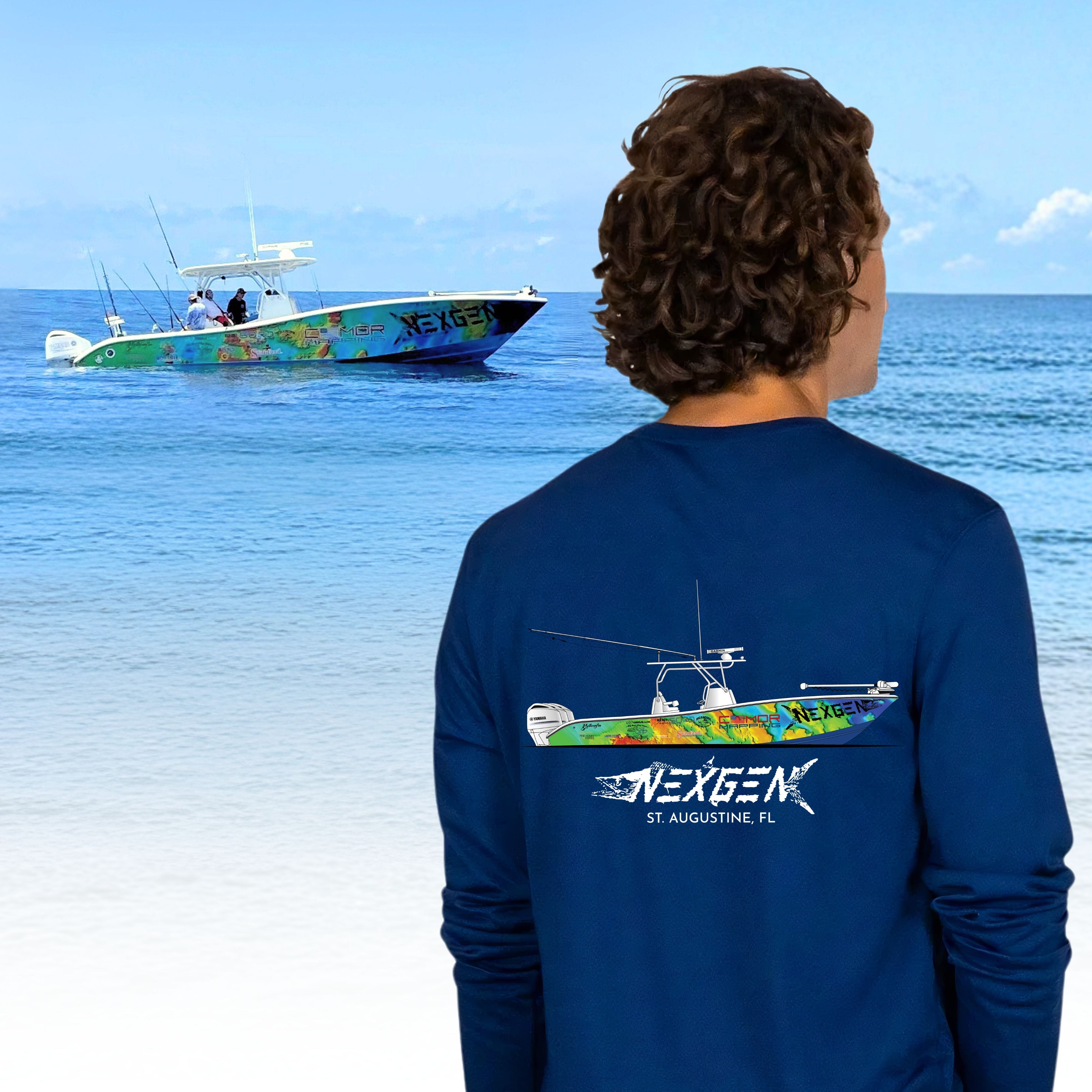 Boat Artwork + Custom Performance Shirt Bundle