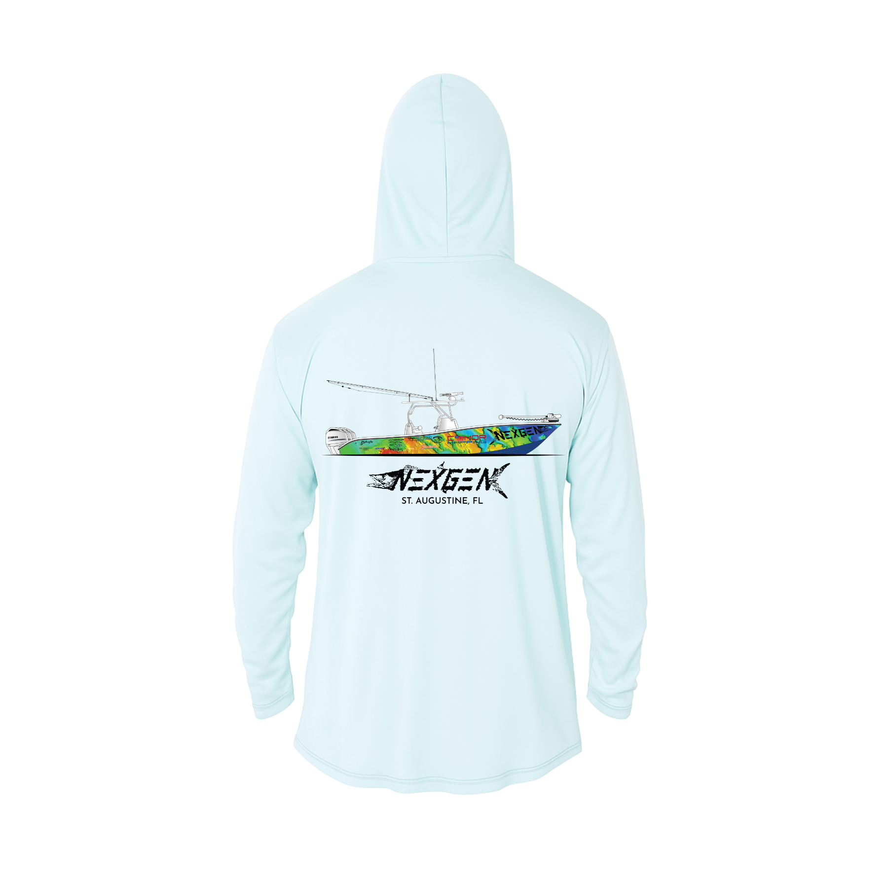 Hooded Long Sleeve Performance Custom Boat Shirts