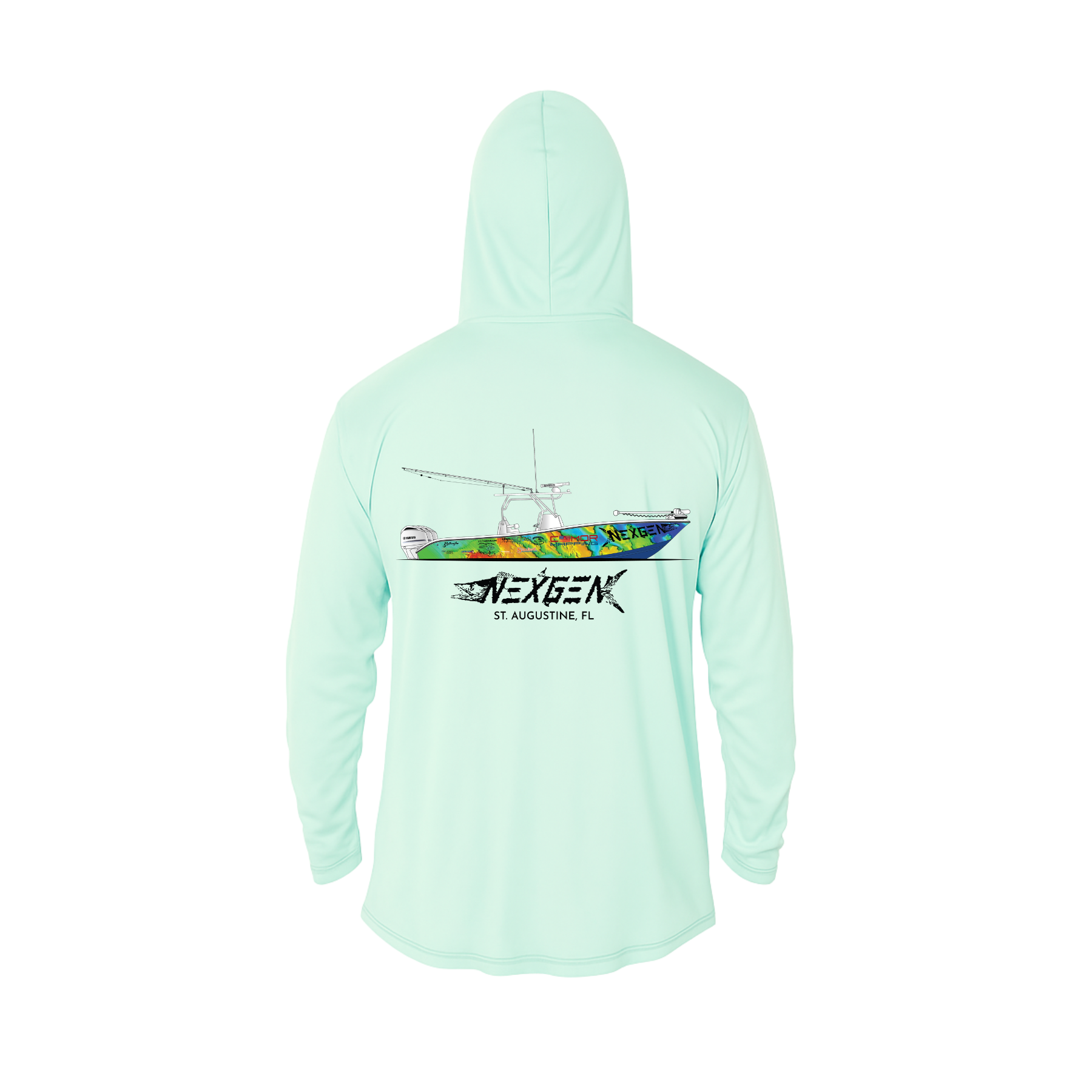 Hooded Long Sleeve Performance Custom Boat Shirts