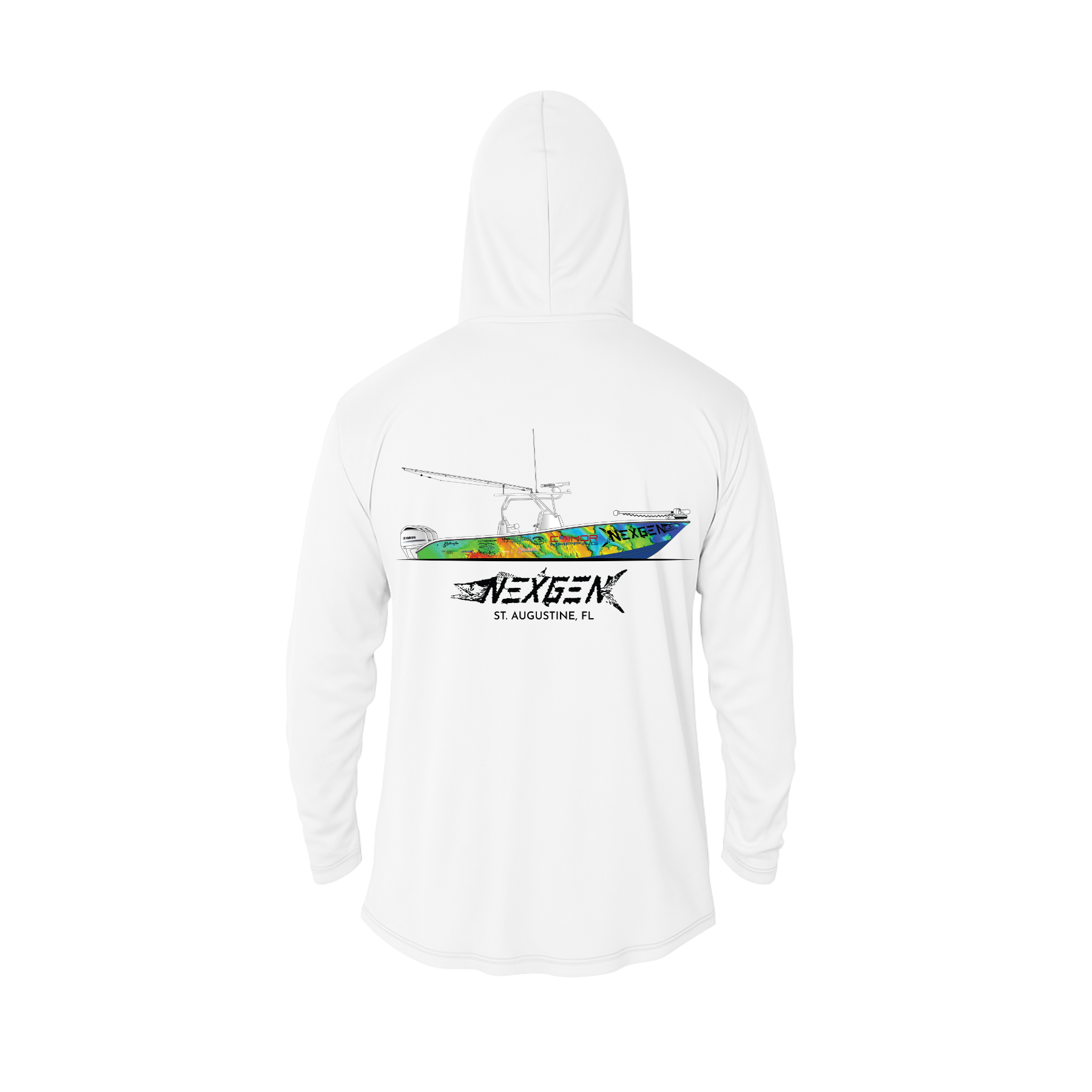 Hooded Long Sleeve Performance Custom Boat Shirts
