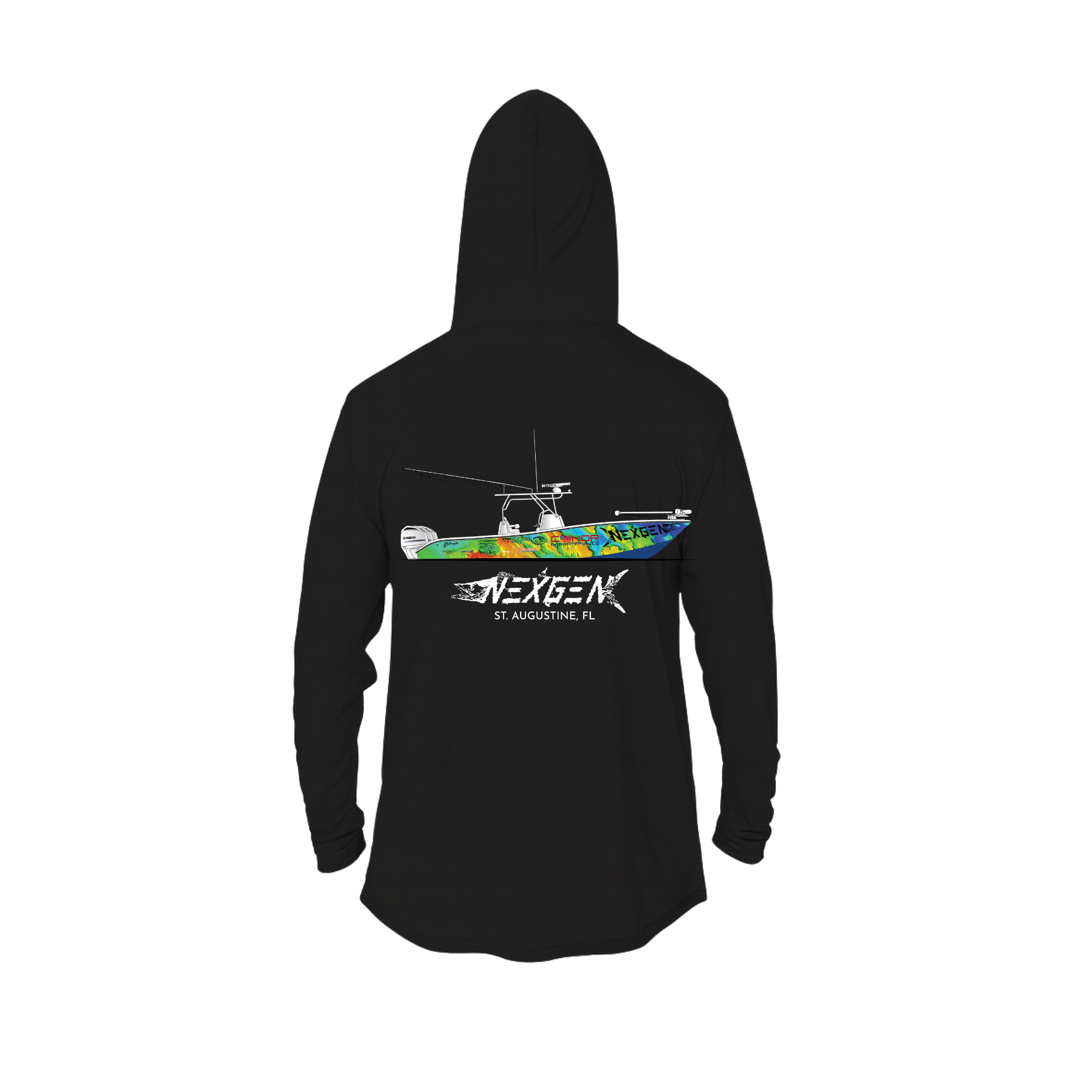 Hooded Long Sleeve Performance Custom Boat Shirts