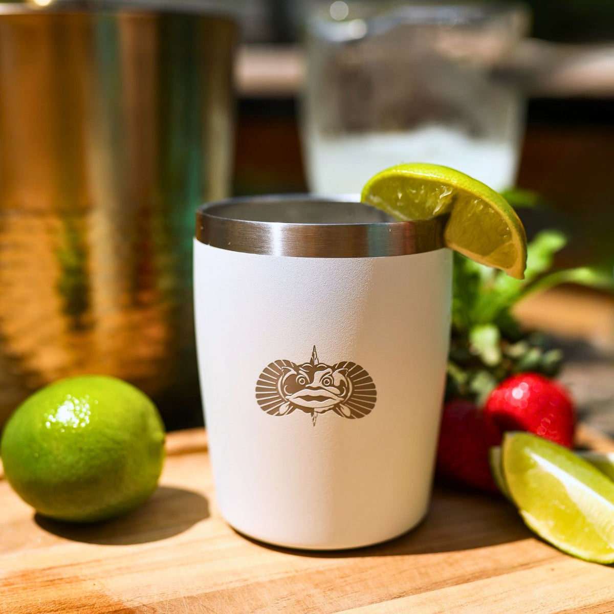 Custom Boat Engraved 10oz Rocks Tumbler – Non-Tipping by Toadfish
