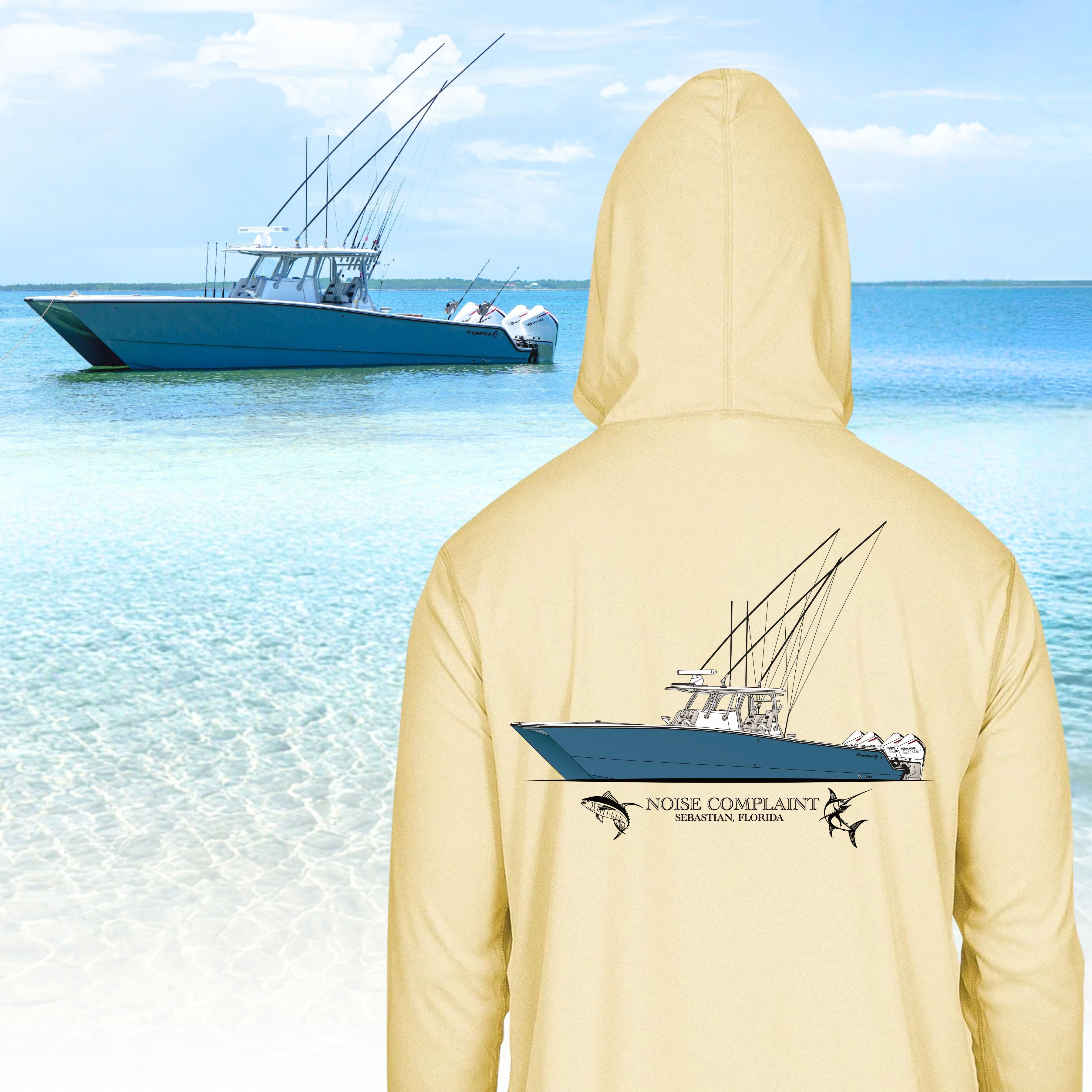 Boat Artwork + Hooded Performance Shirt Bundle